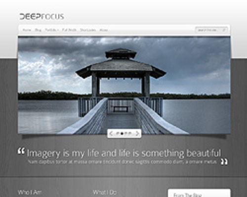Product picture DeepFocus Photography WordPress Themes
